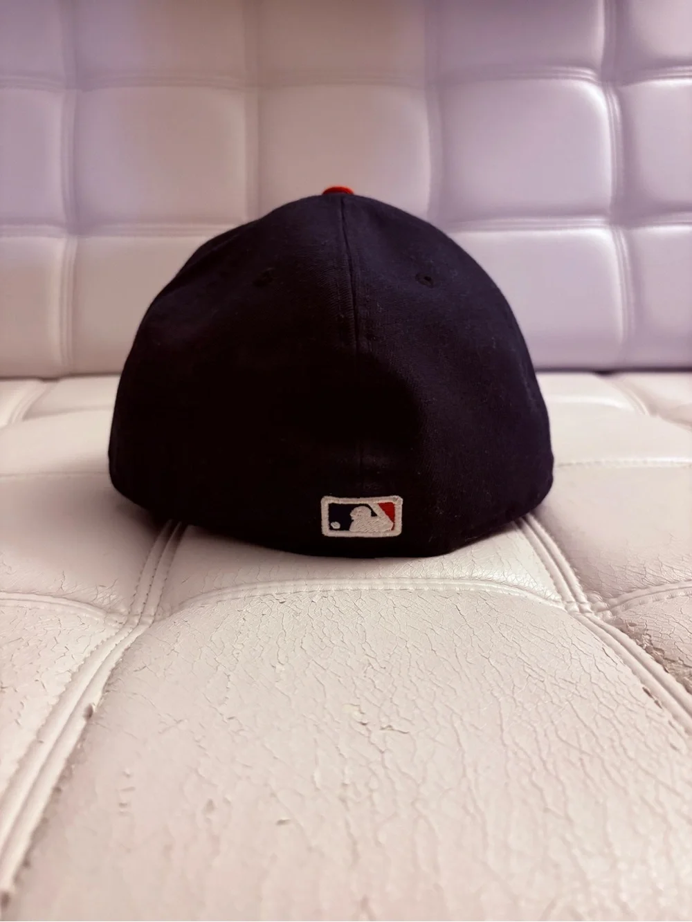 New Era 59Fifty Atlanta Braves Navy & Red 7 1/2 Fitted Baseball Hat